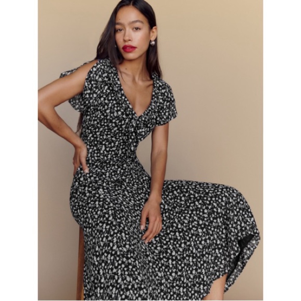 Reformation Printed Midi Dress